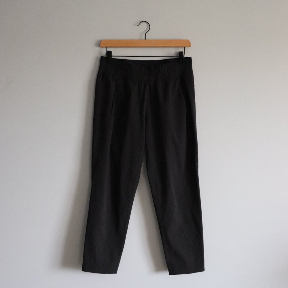 PrAna Women's Black Sz S Pull On Active Stretch Casual Pocket Straight Leg Pants